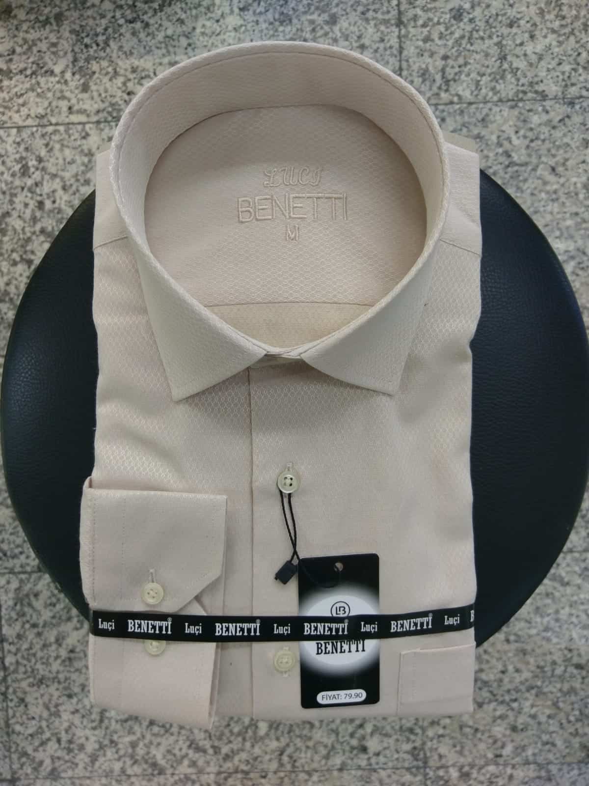Men Shirts Classic self-patterned Benetti Turkish Manufacturer - TurkeTrade