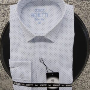 Men Shirts Slim Fit plain self-patterned Benetti Turkish Manufacturer