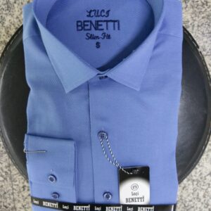 Men Shirts Slim Fit plain self-patterned Benetti Turkish Manufacturer