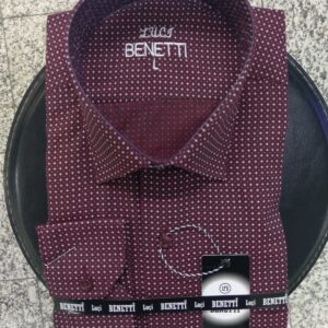 Men Shirts Classic self-patterned Benetti Turkish Manufacturer