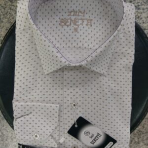 Men Shirts Classic self-patterned Benetti Turkish Manufacturer