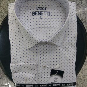 Men Shirts Classic self-patterned Benetti Turkish Manufacturer