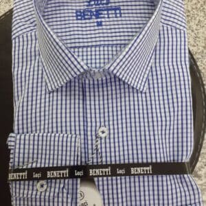 Men Shirts Classic plaid Benetti Turkish Manufacturer