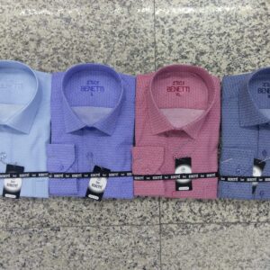 Men Shirts Classic self-patterned Benetti Turkish Manufacturer