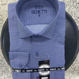 Men Shirts Classic self-patterned Benetti Turkish Manufacturer