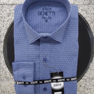 Men Shirts Slim Fit plain self-patterned Benetti Turkish Manufacturer